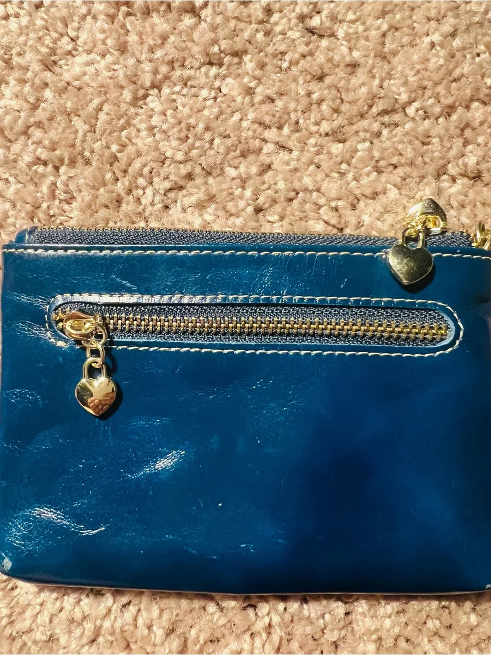 MDBM UK Maison de Beaute Marseilles LIMOGES Small Wallet Prussian Blue 5” By 4”